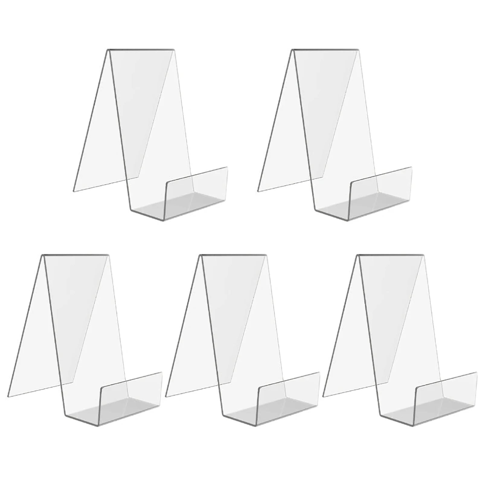 

5 шт., прозрачные стеллажи для книг