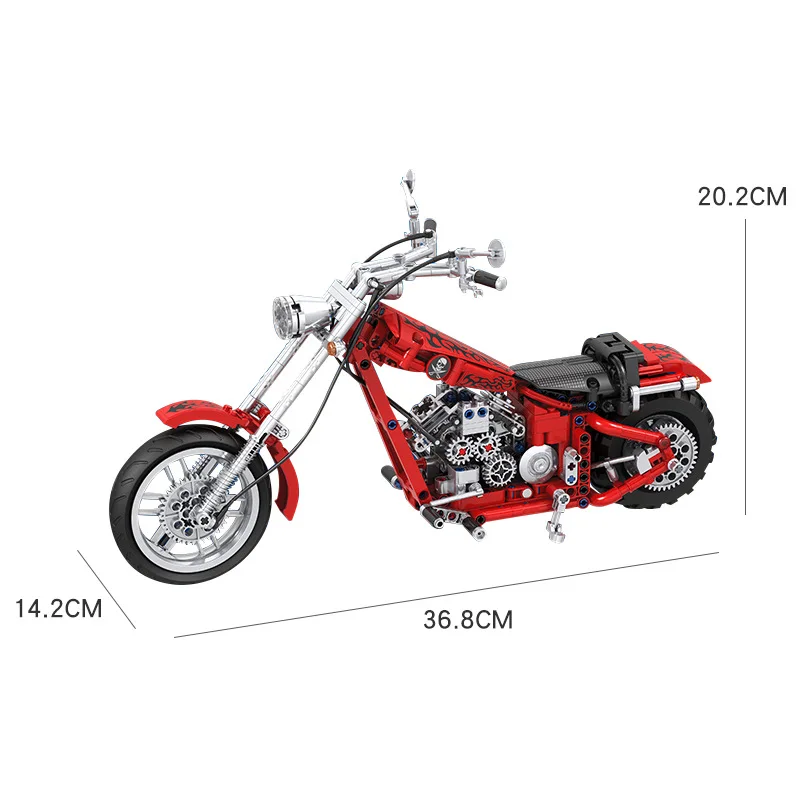 

High-tech Series Motorcycles Car Model Building Blocks Speed Motorbike Racing Vehicle Set Toys Bricks For Kids Adults Gifts