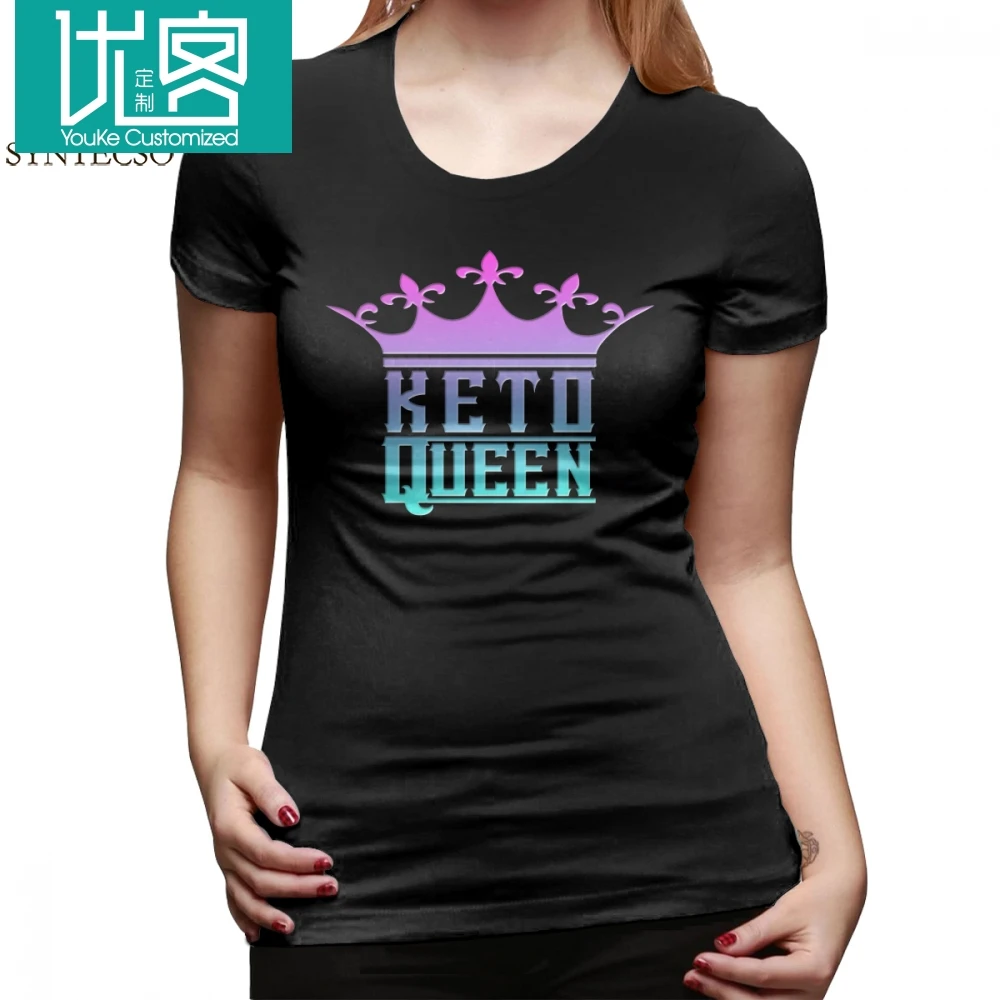 Футболка с низким содержанием углеводов футболка Keto queen Crown графическим принтом