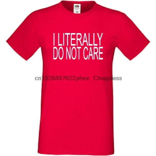 Футболка I Do Not Care Мужская футболка забавный подарок саркастический юморизм |