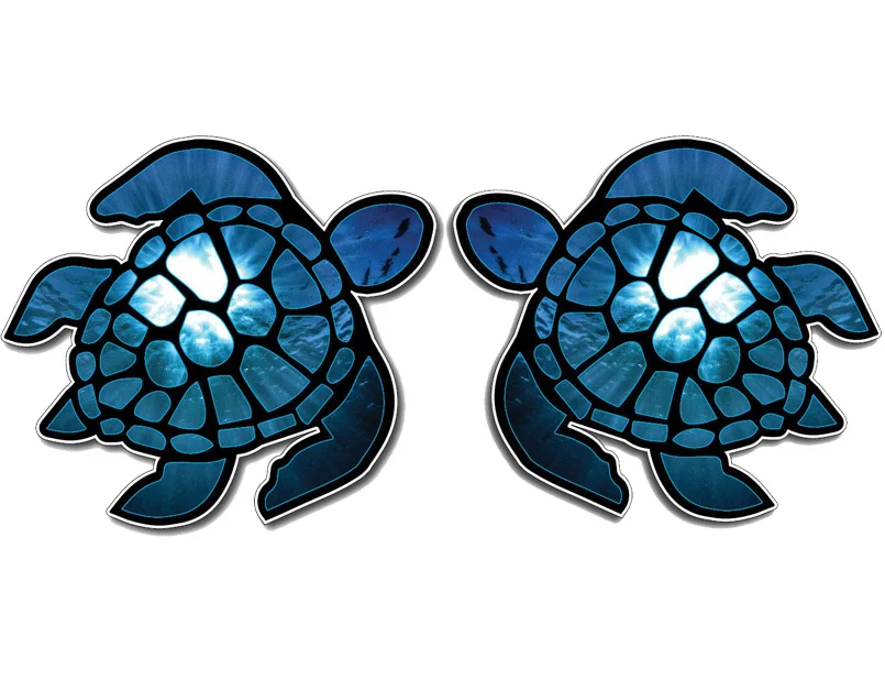 

Sea Turtle Decal Sticker Vinyl 3M Car Truck Laptop Ocean Beach Window High Quality KK Vinyl Cover Scratches Waterproof PVC