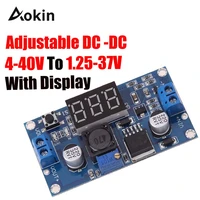 with the volometer led feed module lm2596 lm2596s dc dc step down adjustable digital display feed module