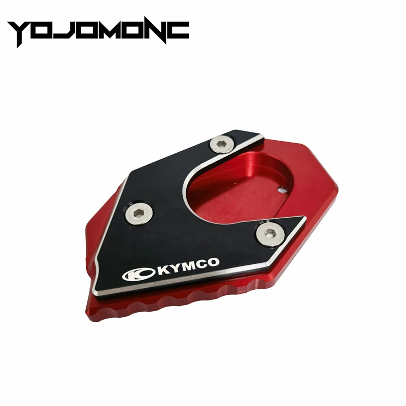 

Para kymco xciting 250 300 350 400 400i 250i 300i 350i motocicleta kickstand p almofada de extenso lateral placa apoio ampliar