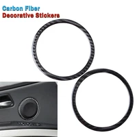 carbon fiber door speakers audio rings cover for bmw 3 series e90 e92 e93 2005 2012 cover trim car accessories