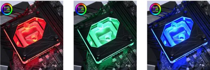BYKSKI cpu кулер совместимый Intel LGA 115x, X99, X299, cpu водоблок поддержка arua ASUS motherbaord cpu-XPR-A-MK-V3 - Цвет лезвия: 12V 4PIN RGB
