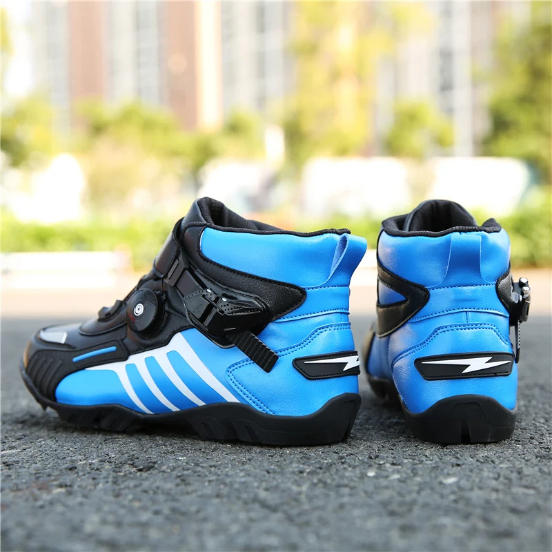 

Cycling Shoes Men Non-slip High Top Moto Boots Breathable Anti-Slippery Motorcycle Non-Lock Bike Sneakers Zapatillas De Ciclismo