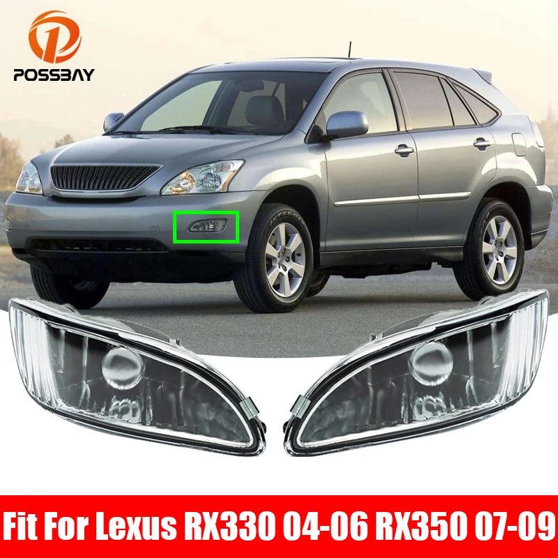 Автомобильные передние светодиодные противотуманные фары POSSBAY в сборе с лампами