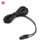 Удлинитель питания камеры 5 м, 12 В постоянного тока, шнур питания 5,5*2,1 мм, штекер, гнездо, адаптер питания, удлинитель камеры кабельная камера CCTV