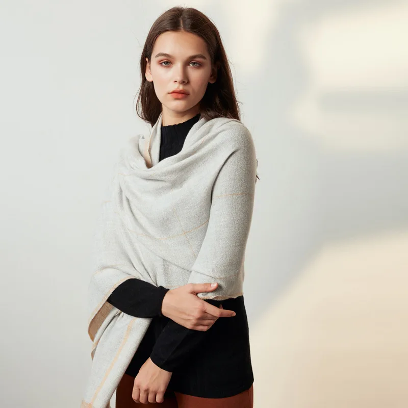 Осень и зима 2019 длинный корейский шерстяной женский шарф Студенческая теплая