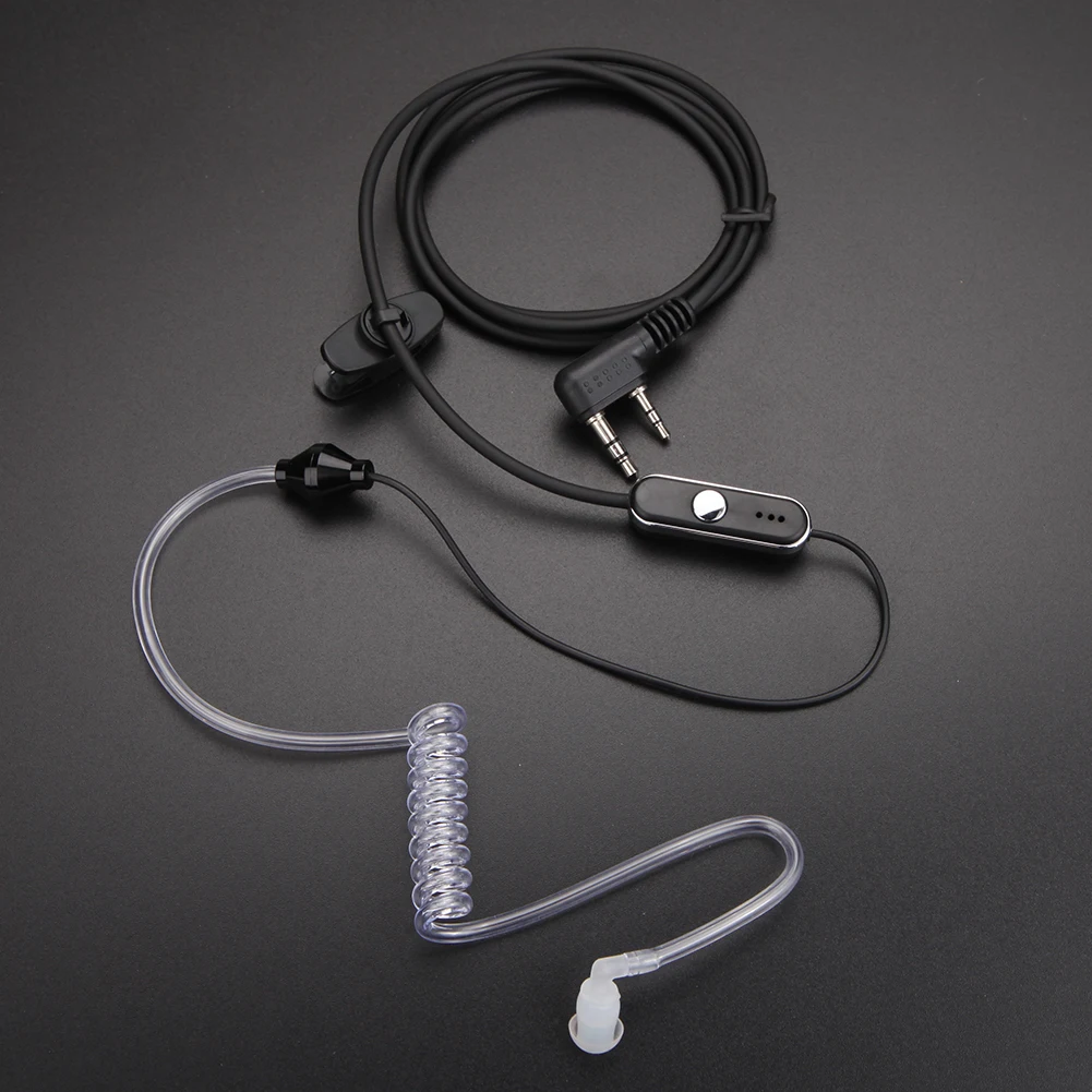 Гарнитура 2 pin Air Tube Earpiece PTT MIC Covert для акустической трубки наушников радиостанций