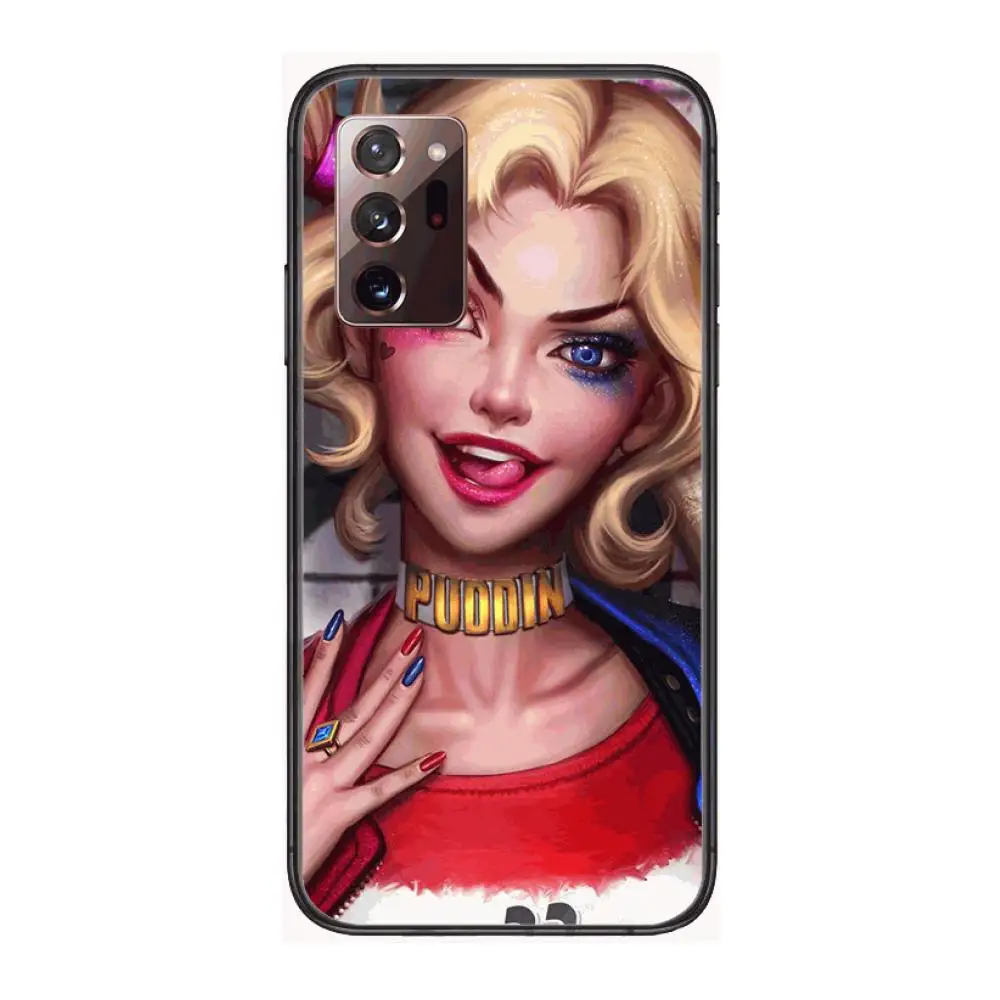 

personality Phone Case cover hull For SamSung note20 10 9 8 4 pro plus black prime soft bumper Transparent