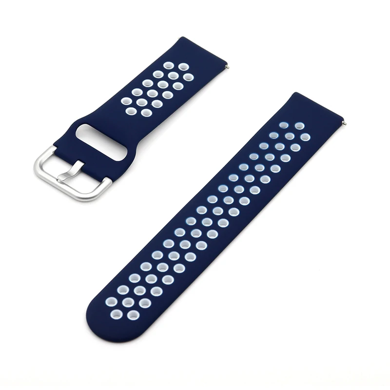 20mm 22mm Silicone Strap For Samsung Galaxy Watch 42mm 46mm Active 2 Gear S3 Sports breathable Wristband For Huawei Watch Strap