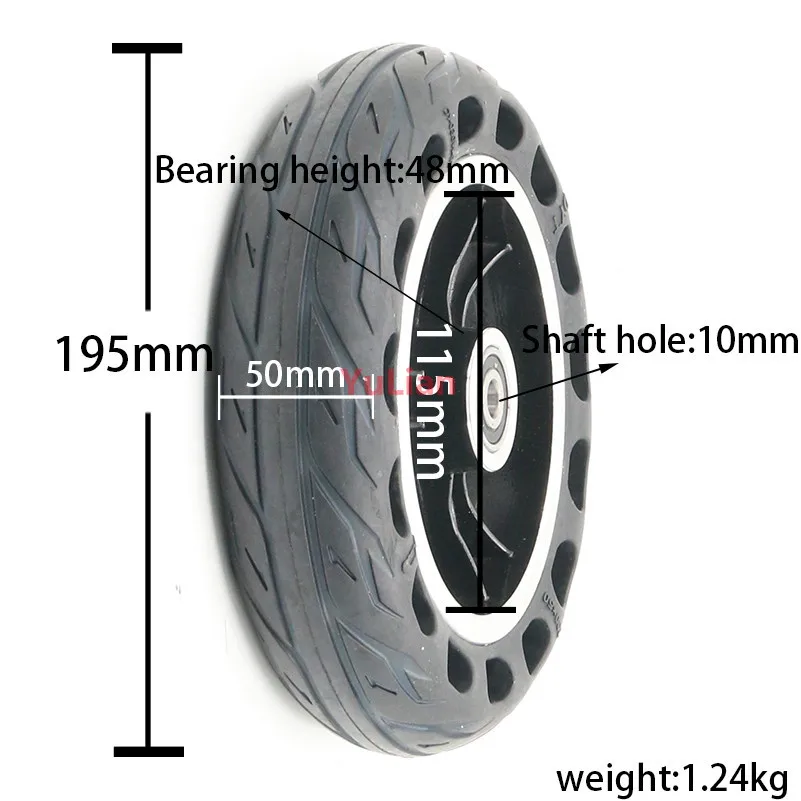 200 х 50 твердое колесо взрывоустойчивый Электрический велосипед скутер шины 8