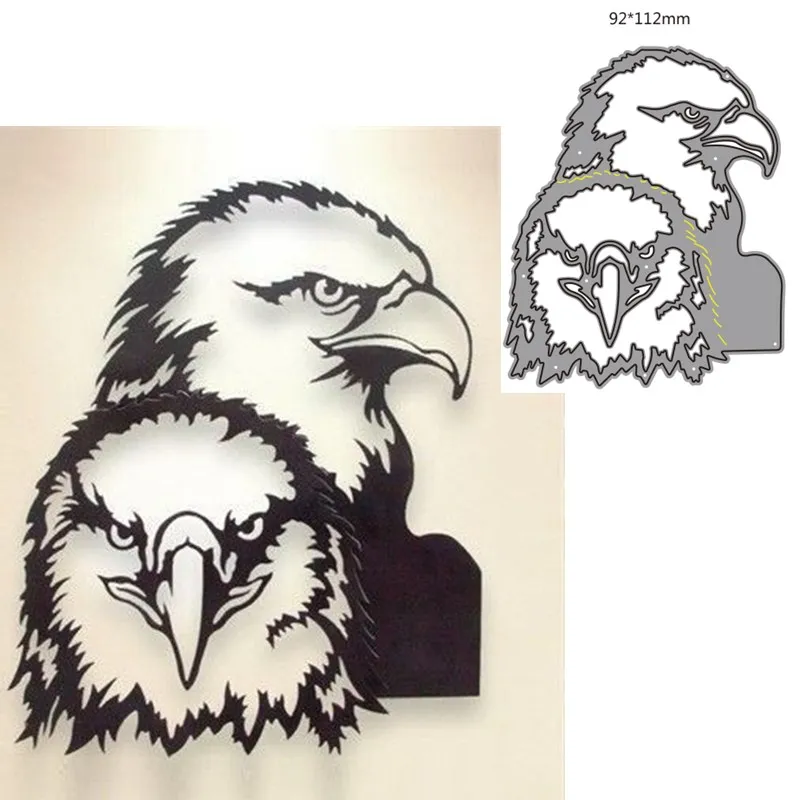

Metal cutting dies cut die mold Animal eagle decoration Scrapbook paper craft knife mould blade punch stencils