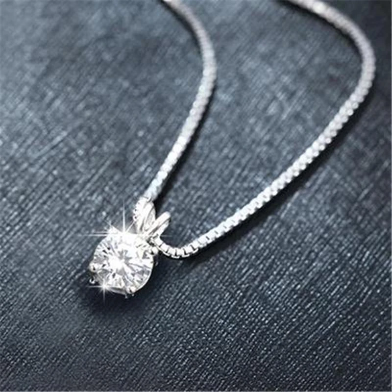 

Exquisite Crystal Rhinestones Necklace Women Jewelry Lady Ornaments Girl Gift Trendy Clavicle Chain Pendants Necklace