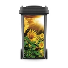 Самодельные Креативные 3D наклейки на мусорное ведро, Подсолнух, фотообои с рисунком, съемные самоклеящиеся кухонные аксессуары