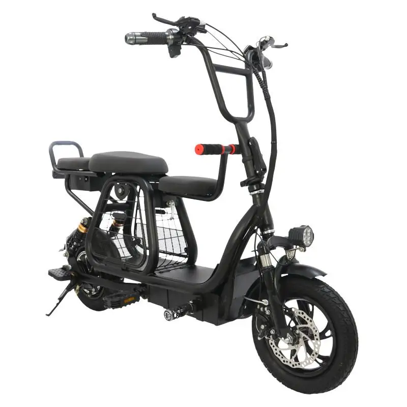 Электрический скутер с сиденьем/корзиной для домашних животных взрослых