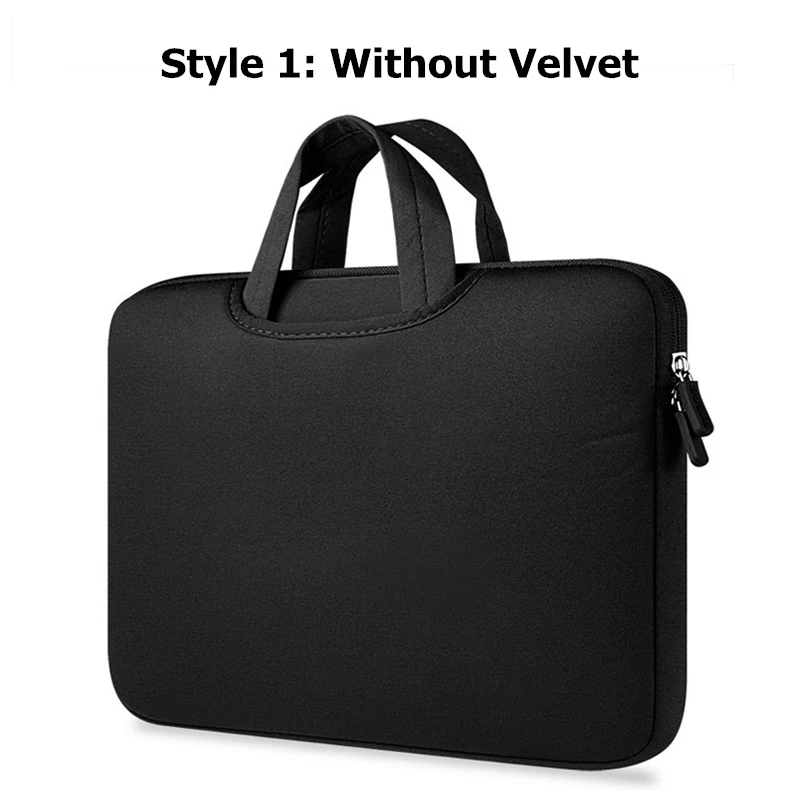 Black no Velvet BinFul сумка для ноутбука 11 12 13 14 15 15,6 чехол для Dell lenovo hp samsung Asus Toshiba Surface Pro Ultrabook notebook - Цвет: Black no Velvet