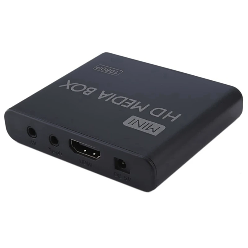 Мини медиаплеер 1080P Жесткий диск медиабокс TV Box видео мультимедийный плеер US Plug |