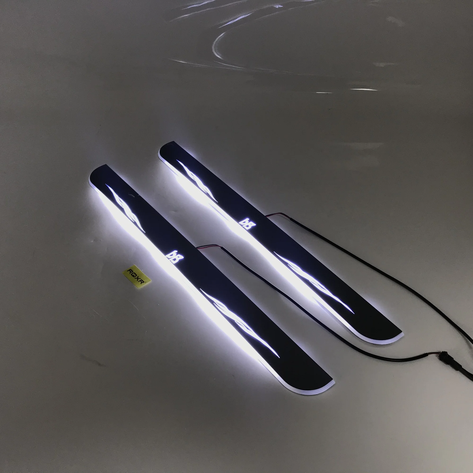 

Express delivery led door sill plate strip welcome light threshold guard protectors for Toyota bb