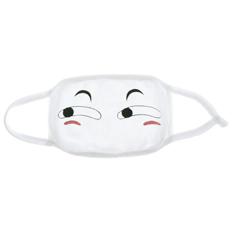 Multi Fashion Expression Mouth Mask Anime Cotton Mouth Mask Unisex Mask Mouth-muffle Dustproof Respirator Cute Anti-Dust Mouth Covers - Color: Multi