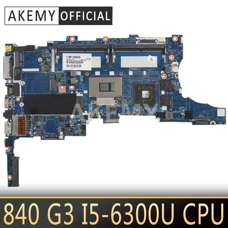 

Akemy For 850 G3 840 G3 Laptop Motherboard 918318-601 918318-501 918318-001 6050A2892401-MB-A01 SR2F0 I5-6300U CPU 100% test