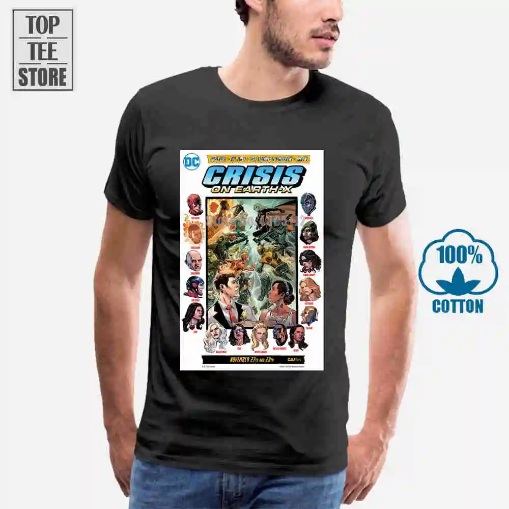 Arrowverse кризис на земле X Supergirl Flash кроссовера ТВ шоу футболка|t shirt|tv showflash t shirt |