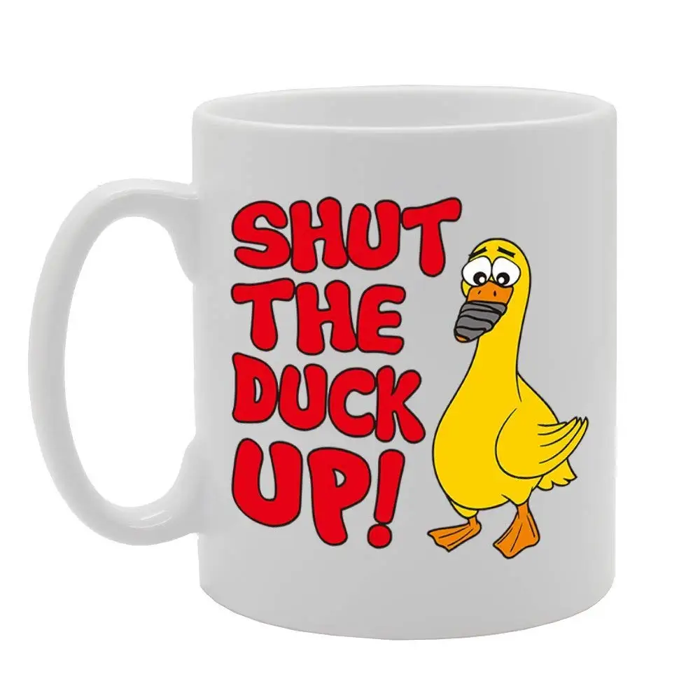 Забавная кофейная кружка с надписью Shut The Duck Up 11 унций | Дом и сад