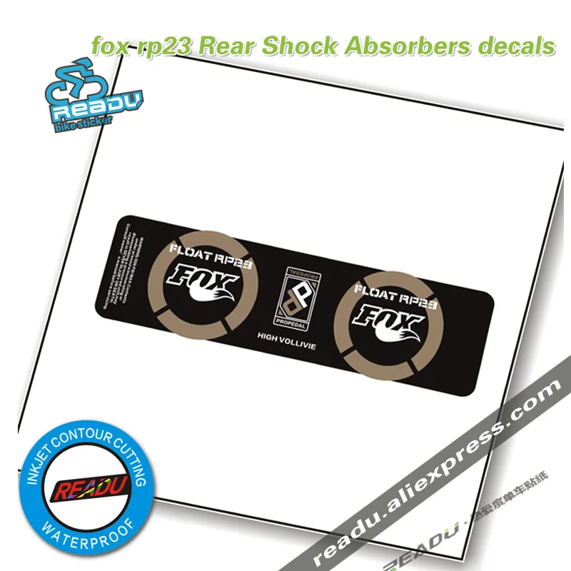 Велосипедная задняя амортизационная наклейка fox rp23 на задние амортизаторы для