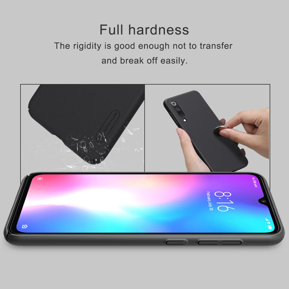 Матовый чехол NILLKIN для Xiaomi Mi 9 SE жесткий чехол-накладка из поликарбоната с