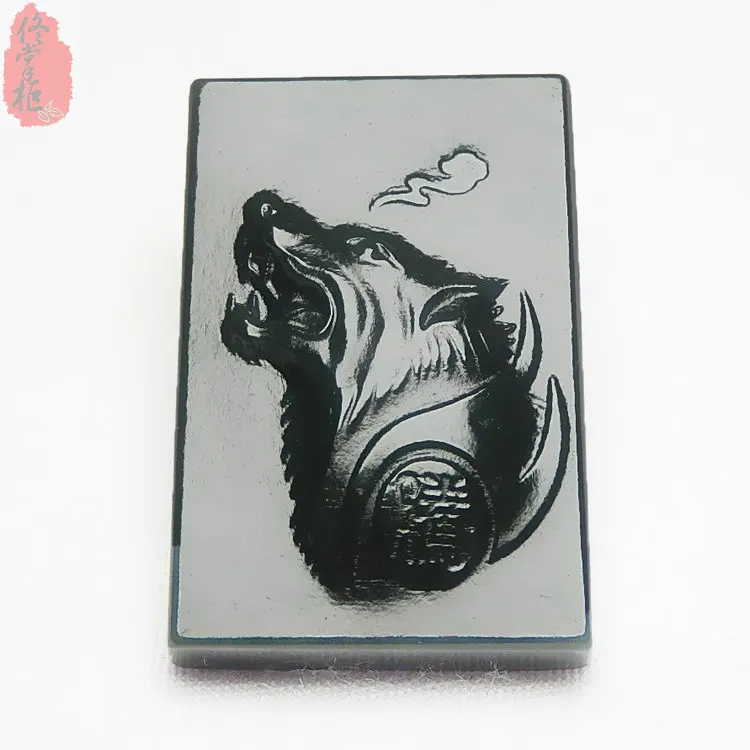 Великолепный подвесной волк в виде спирта подвеска бутылки с нефритовым