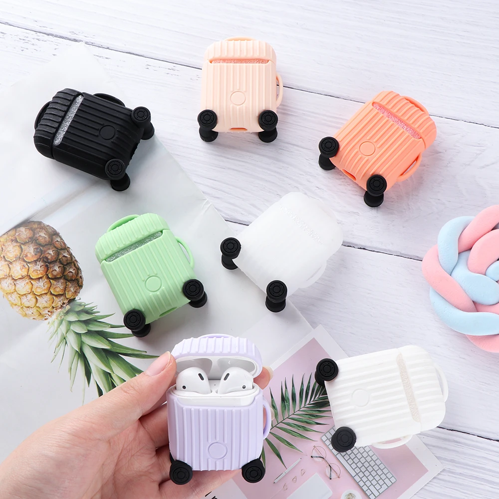 Чехол для AirPods модный милый чехол костюма моделирования наушников Apple Airpods 2