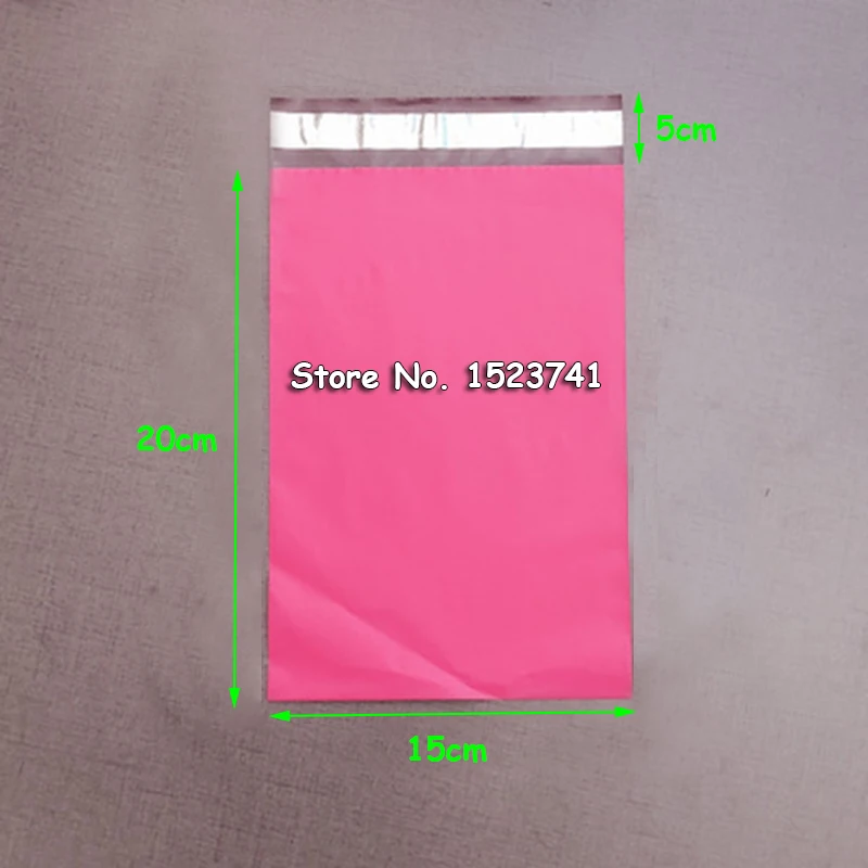 100 шт 15x24 см/6x10 дюймов розовый поли почтовые бутик доставка сумки кутюр