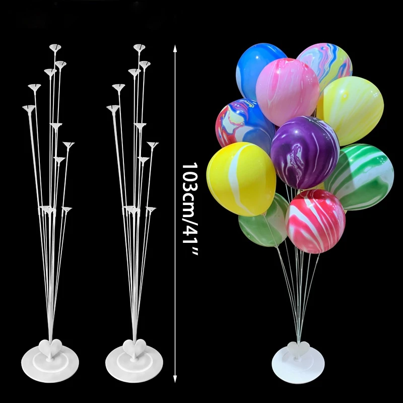 

11tubes Balloon Holder Column Balloons Stand Stick Balons Birthday Party Decorations Kids Wedding Christmas Decor Supplies