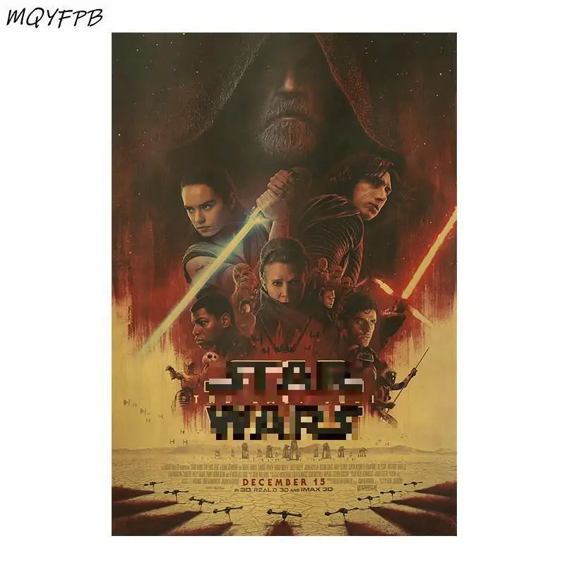 

Classic Retro Old Movies Kraft Paper Poster Home Decoration Painting Wall Stickers 50.5x35cm