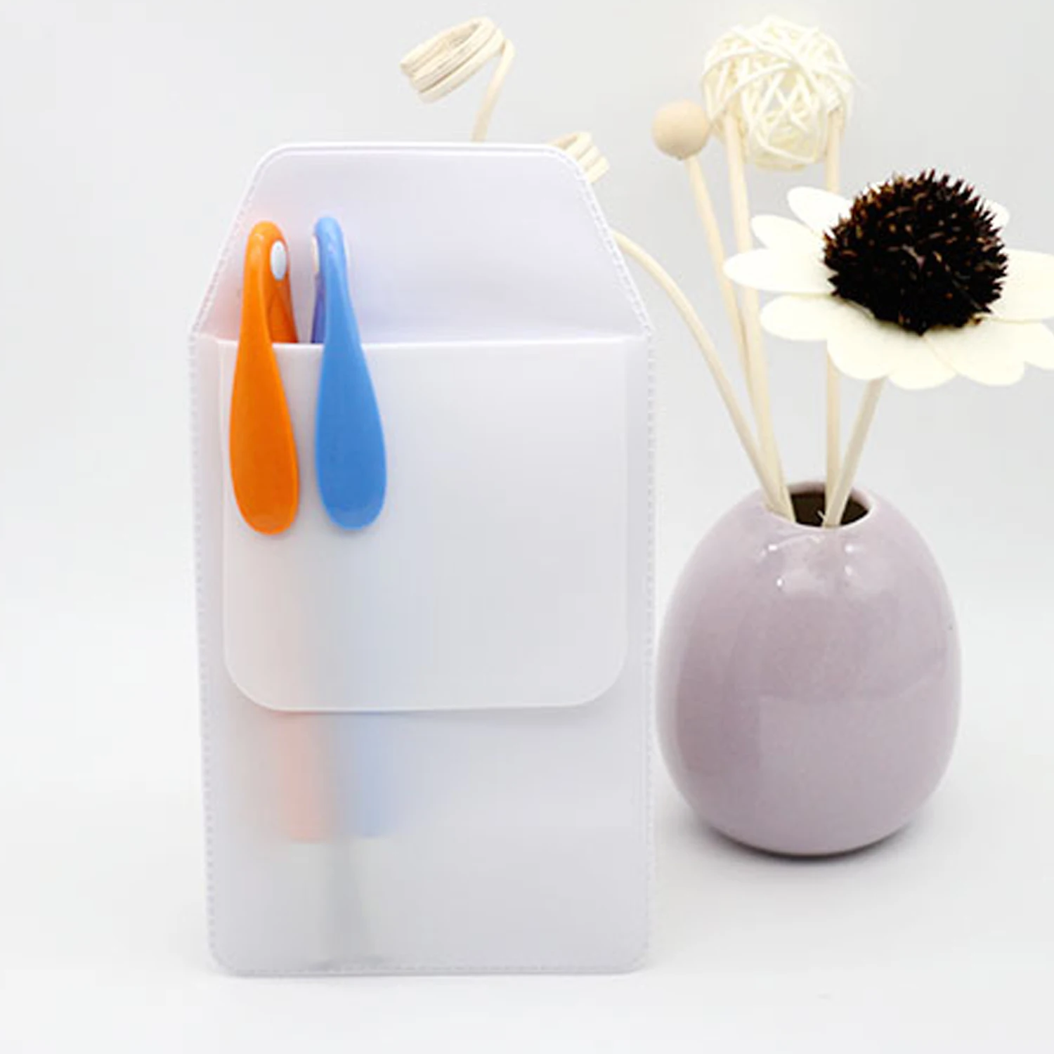 10 шт. прозрачный Карманный защитный чехол для телефона|Стержни ручек| |