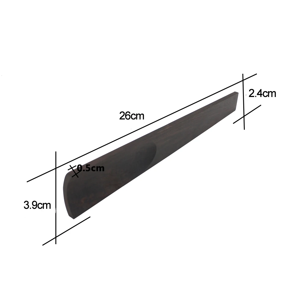 

Violin 4/4 Fulll Size Ebony Fingerboard Fretboard DIY Accessories Parts