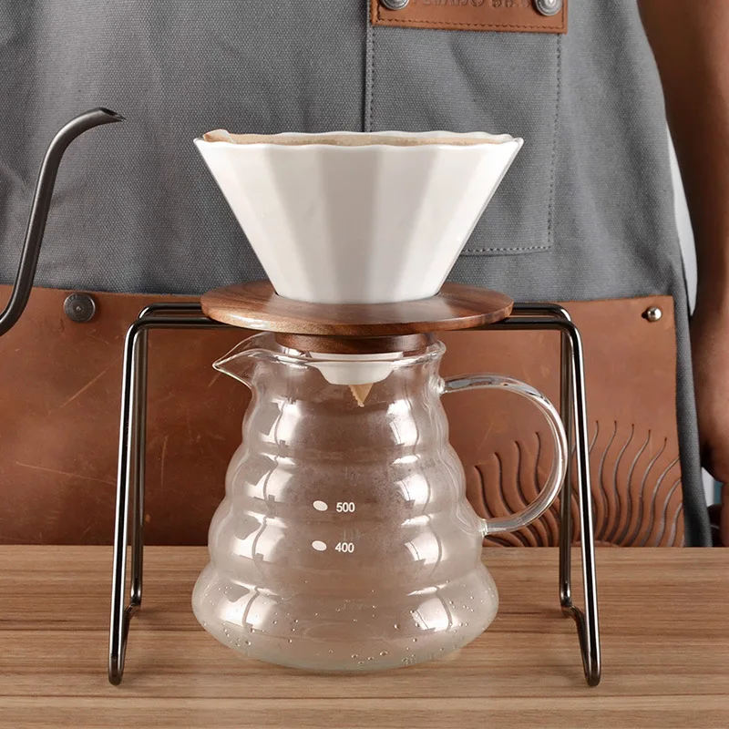 2-4Cup Ceramic Coffee Cup Espresso Filter V60 Funnel Drip Hand Filters Portable Accessories | Дом и сад