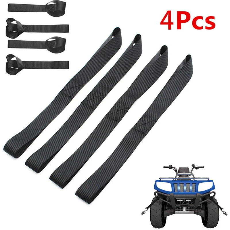 

4pcs Newest Universal Soft Loop Motorcycle Tie Down Straps For Motocross Motorbike ATV Dirt Bike Tie Downs Accessories Wholesale