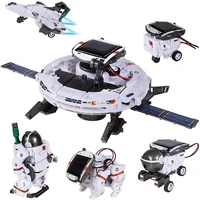 hot selling diy assembled toys 6 in 1 self assembled space solar toy car 6 in 1 intelligent robot childrens educational toys