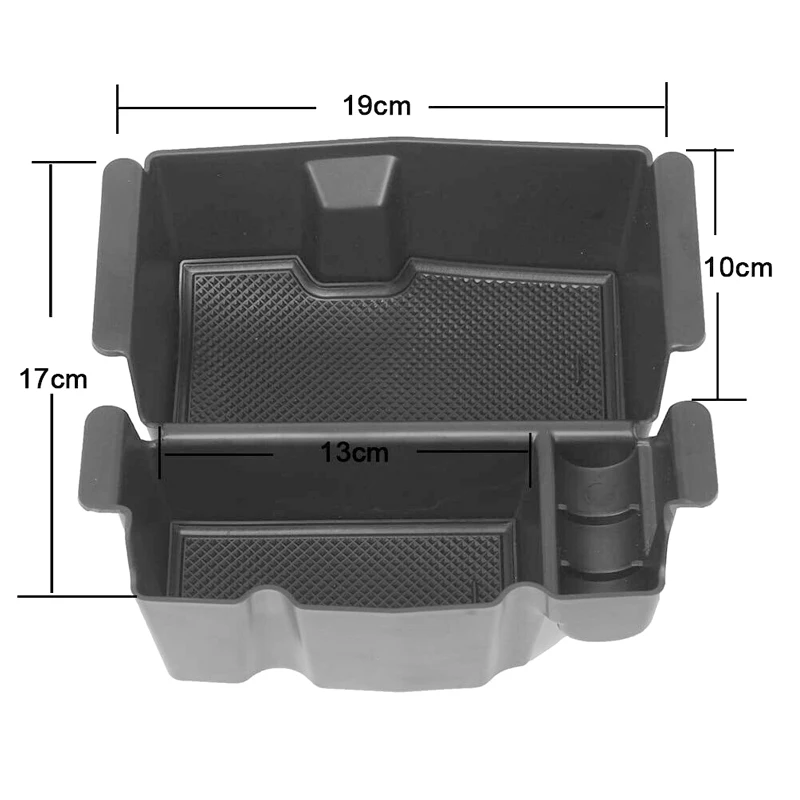 

Hot Center Console Organizer Tray for Jeep Wrangler JL 2018 2019 Armrest Storage Box J99