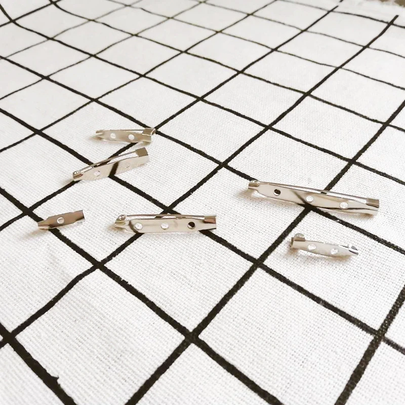 100 шт. железная Защитная брошь в форме тона булавки для застежки на спине 20/25 мм