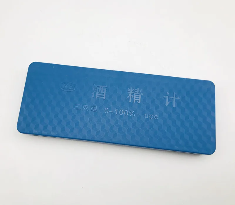 4 шт./компл. синий коробка спиртомеры тестер 0-100% Алкоголь Измеритель концентрации