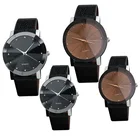 Женские и мужские кварцевые часы, простые повседневные модные часы с ремешком из искусственной кожи, наручные часы, подарки XIN-Shipping