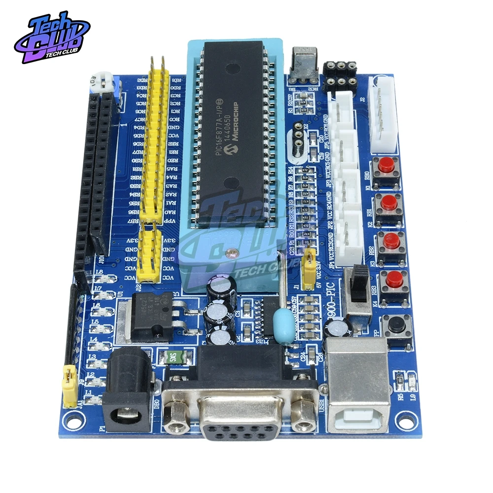 Макетная плата микроконтроллера 1 комплект USB PIC16F877A 12 В DC JTAG минимальная система