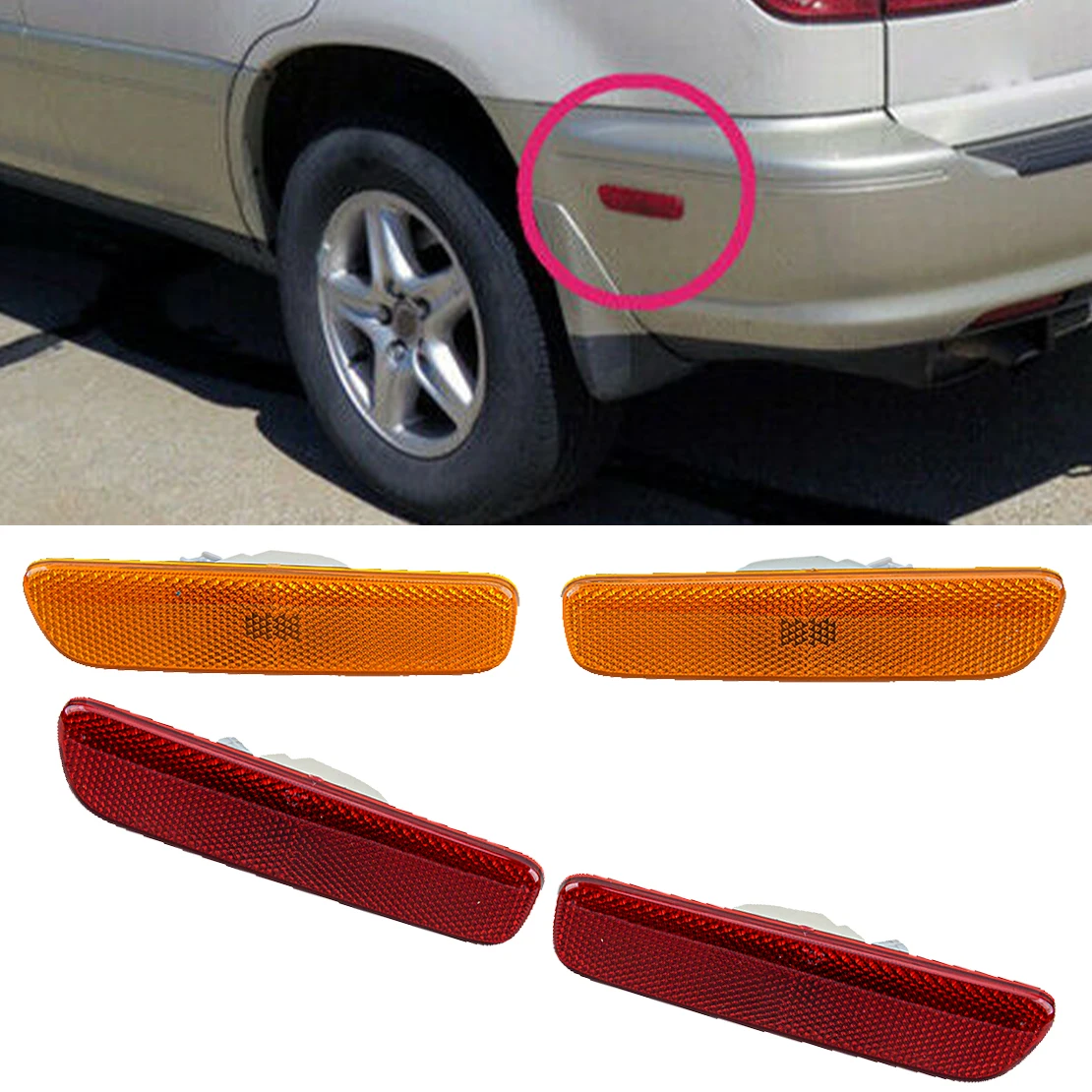 

1 комплект, габаритные огни для Lexus RX300 IS300 81740 48010 2001 2002-2003