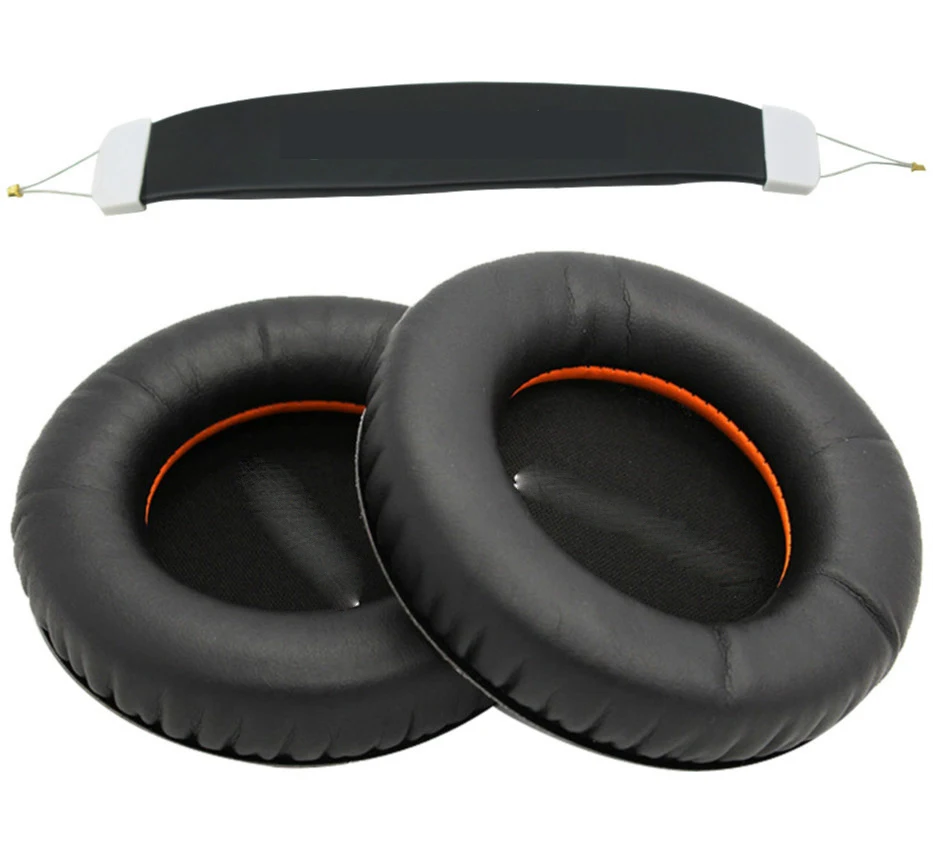 

Headphone Ear Pads Replacement Earpads & headband Pads for Steelseries Siberia V1 V2 Headset Sponge Cushion with words