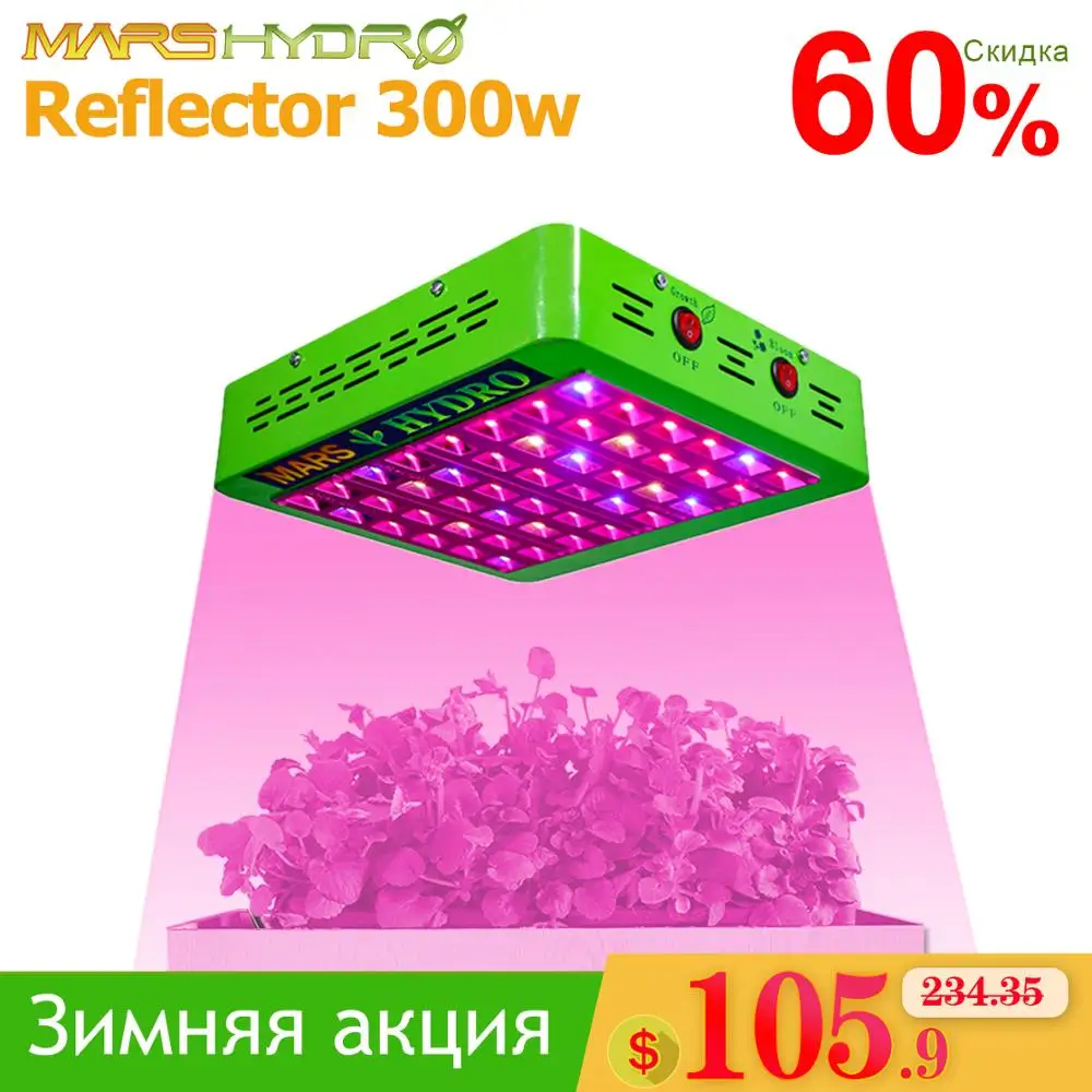 Новогодняя распродажа Mars hydro светодиодный светильник для выращивания отражатель
