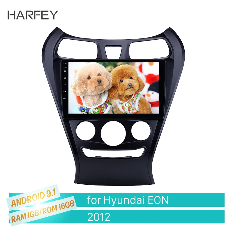 Harfey 9 дюймов Carplay gps навигация Android 1 Автомагнитола для hyundai EON 2012 с HD сенсорным