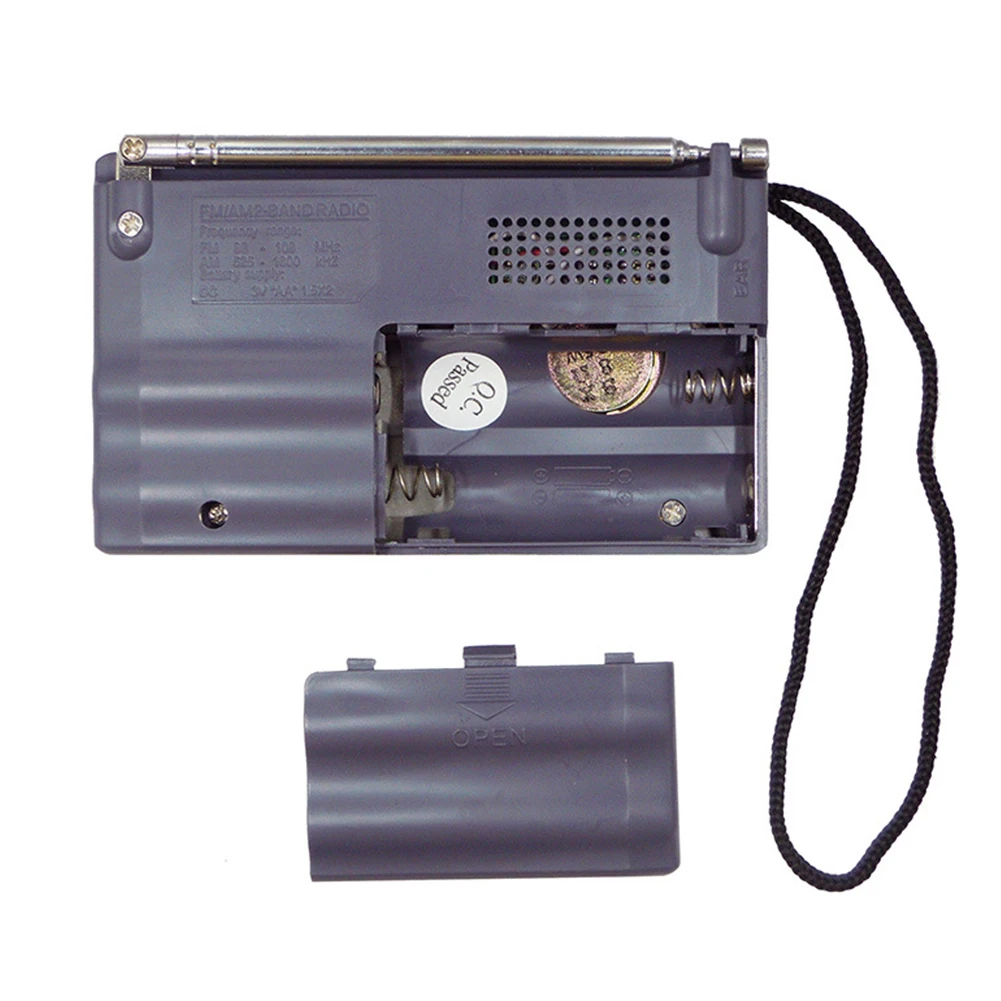 

Weather Radio Station Headphone Alarm Clock BC-R21 Portable AM FM Radio 2AA Battery Operated for Indoor Outdoor Emergecy Use